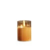 Gold Glass Flameless Candle 3 Inch X 4 Inch Ivory Pillar - Remote Ready 2 Gold Glass Flameless Candle 3 Inch X 4 Inch Ivory Pillar - Remote Ready -Home Decoration Onsale 4324000