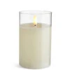 Clear Glass Flameless Candle 3.5 Inch X 5 Inch Ivory Pillar - Remote Ready 2 Clear Glass Flameless Candle 3.5 Inch X 5 Inch Ivory Pillar - Remote Ready -Home Decoration Onsale 4324026