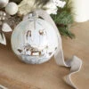 Glass Holy Family Ball Ornament 5 Inch - NEW 2023 -Home Decoration Onsale 4324567 close