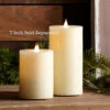 Simplux LED Designer Candle Ivory Flat Top - Moving Flame 3.5x5