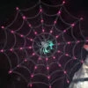 Spider Web With Glowing Spider 21.5 Inch Indoor-Outdoor 2 Spider Web With Glowing Spider 21.5 Inch Indoor-Outdoor -Home Decoration Onsale 5404410 spider web
