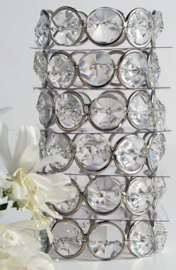 Crystal Beaded Napkin Ring - Set Of 6