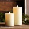 Simplux LED Designer Candle Ivory Flat Top - Moving Flame 3.5x7 -Home Decoration Onsale 7 inch ivory flatop simplux candle