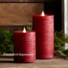 Simplux LED Designer Candle Red Flat Top - Moving Flame 3.5x7 2 Simplux LED Designer Candle Red Flat Top - Moving Flame 3.5x7 -Home Decoration Onsale 7 inch red flat top pillar simplus