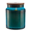LIGHTLi Moving Flame Blue Glass Jar Candle - 4 X 5.5 Inch Remote Ready -Home Decoration Onsale 71359 lightli blue jar candle