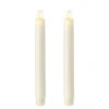 Remote Control 8 Inch Ivory Moving Flame Taper Candle Set - 2 -Home Decoration Onsale 8 inch taper candle set 2