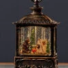 Bears At The Campfire Scene Lighted Water Lantern With UBS Cord Included -Home Decoration Onsale 83884 large 2