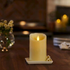 Luminara 3 X 4 Ivory Pillar Candle - Remote Ready