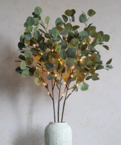 Electric Lighted Eucalyptus Branch 48 Bulb - 40 Inch
