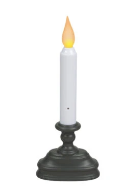 Dual Amber / Warm White LED Window Candle - Aged Bronze