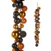 4 Foot Black And Orange Color Ball Garland -Home Decoration Onsale G4332727