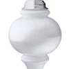 Illuminating White Outdoor LED Pulsing 10" Finial - Battery Powered Light Sensor -Home Decoration Onsale WP600