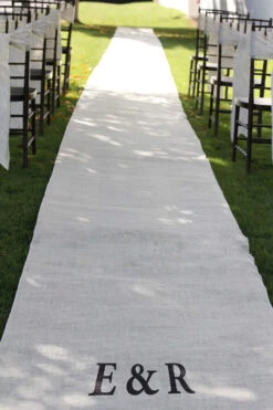 Burlap Wedding Aisle Runner 36 Inch X 100 Feet Rustic - White