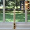 Ultra Bright Adjustable LED Cordless Window Candle Dual Sided Bulb - Timer - Brass Finish -Home Decoration Onsale adjustable brass base ivory 1