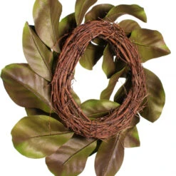 Magnolia Wreath - 16 Inch Candle Ring -Home Decoration Onsale american best magnolia candle ring back
