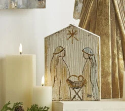 Holy Family Textured Block - 7.75 Inch