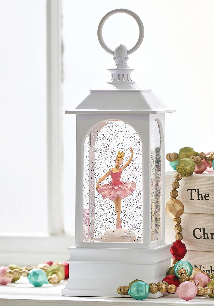 Animated Sugar Plum Fairy Ballerina Musical Lighted White Water Lantern 4 Animated Sugar Plum Fairy Ballerina Musical Lighted White Water Lantern - Image 2