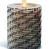 Luminara Embossed Basket Weave Candle 3 X 4.5 Remote Ready 1 Luminara Embossed Basket Weave Candle 3 X 4.5 Remote Ready -Home Decoration Onsale basketw