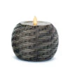 Luminara Round Embossed Basket Weave Candle 4.5 X 4 Remote Ready 2 Luminara Round Embossed Basket Weave Candle 4.5 X 4 Remote Ready -Home Decoration Onsale basketweave