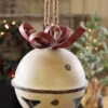 Metal Hanging Jingle Bell Ornament - 11 Inch RAZ 4015935 -Home Decoration Onsale bell hanging 2