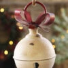 Metal Hanging Jingle Bell Ornament - 7.75 Inch RAZ -Home Decoration Onsale bell hanging small