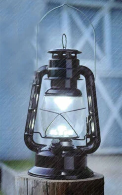 9.5 Inch Battery Operated Vintage Style Dimmable Lanter - 15 LED's -Home Decoration Onsale black vintage lantern 1