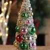 Bottle Brush Tree With Ornaments And Wood Base - 10 Inch -Home Decoration Onsale bottlebrush tree gr