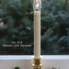 Adjustable Window Hugger Candles Dual Sided Bulb Brass Set Of 2 - Remote Control -Home Decoration Onsale brass hugger set 2