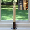 Ultra Bright Adjustable LED Cordless Window Candle Dual Sided Bulb - Timer - Bronze Finish 1 Ultra Bright Adjustable LED Cordless Window Candle Dual Sided Bulb - Timer - Bronze Finish -Home Decoration Onsale bronze base adjustable 1