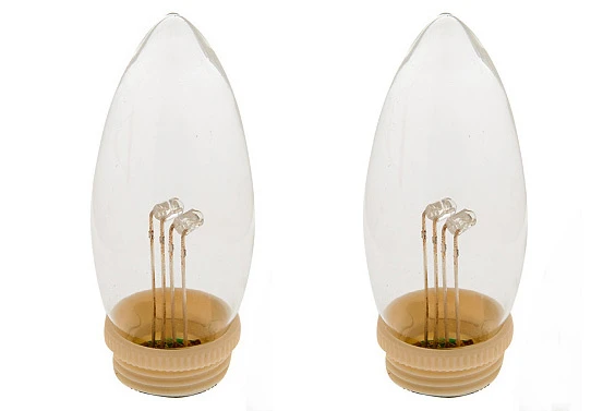 Set Of 2 Blue Dual-Glow Replacement Bulbs For Cordless Window Candles 4 Set Of 2 Blue Dual-Glow Replacement Bulbs For Cordless Window Candles - Image 2