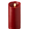 Moving Flame Red Candle Battery Operated 3.5 X 7 Timer - Remote Ready