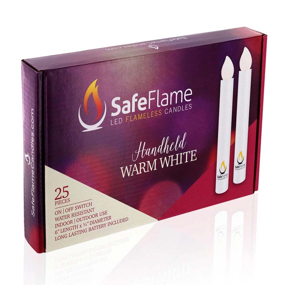 Flameless Candlelight Service Candles - Non-Flickering Warm White Flame - (25 Pcs) 3 Flameless Candlelight Service Candles - Non-Flickering Warm White Flame - (25 Pcs)