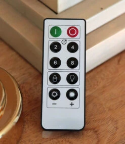 Remote Control 13.75 Inch Silver Candlestick With Battery Operated Candle - Remote Included -Home Decoration Onsale candlestick remote