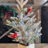 24 Inch Flocked Tree With Cardinals In Decorative Box - NEW 2022 -Home Decoration Onsale cardinal flocked tree full
