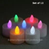 Flameless Color Changing LED Battery Operated - Set Of 12 1 Flameless Color Changing LED Battery Operated - Set Of 12 -Home Decoration Onsale cc tall tealights 12 pack