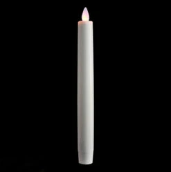 8 Inch Ivory Moving Flame Battery Operated Taper Candle - Timer 9 8 Inch Ivory Moving Flame Battery Operated Taper Candle - Timer -Home Decoration Onsale dancing flame taper main 1