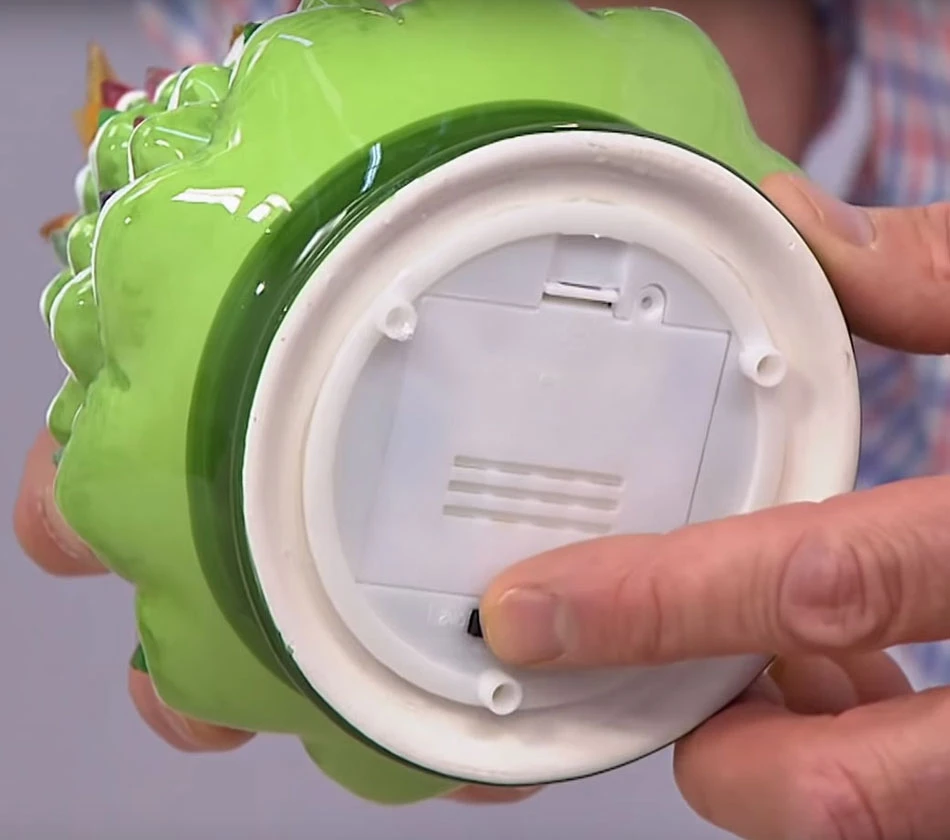 Lighted Green Ceramic Dolomite Christmas Tree - Optional Music Setting Battery Operated 4 Lighted Green Ceramic Dolomite Christmas Tree - Optional Music Setting Battery Operated - Image 2