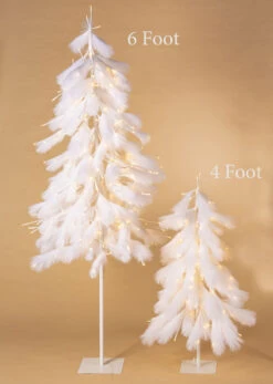 6 Foot Lighted White LED Tree - 270 Warm White Lights - NEW 2023 (Copy) -Home Decoration Onsale downsweep trees