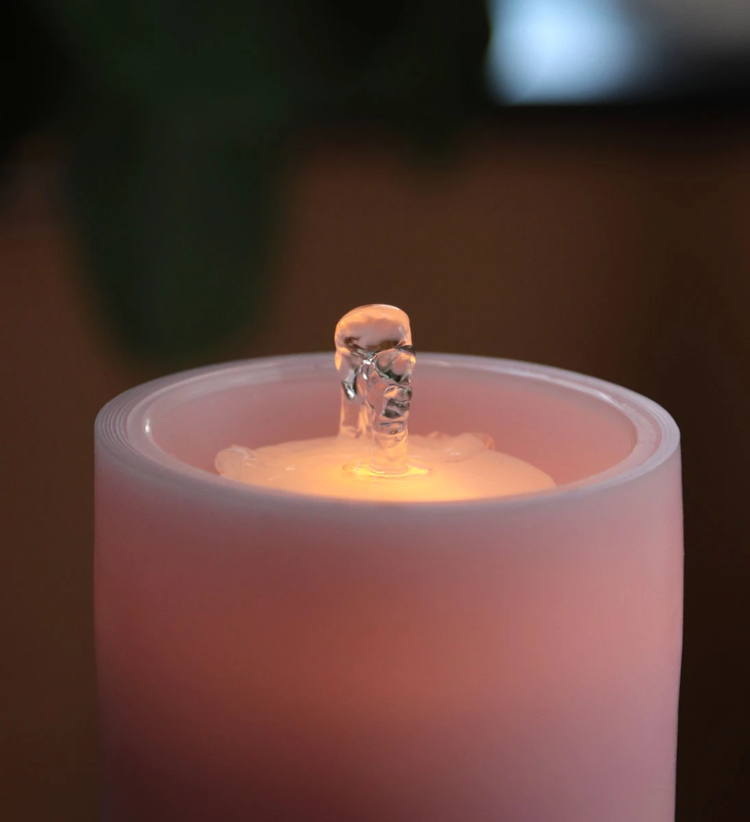 Pink Wax With Butterfly Design Aquaflame Fountain Candle - Remote Control Included 4 Pink Wax With Butterfly Design Aquaflame Fountain Candle - Remote Control Included - Image 2