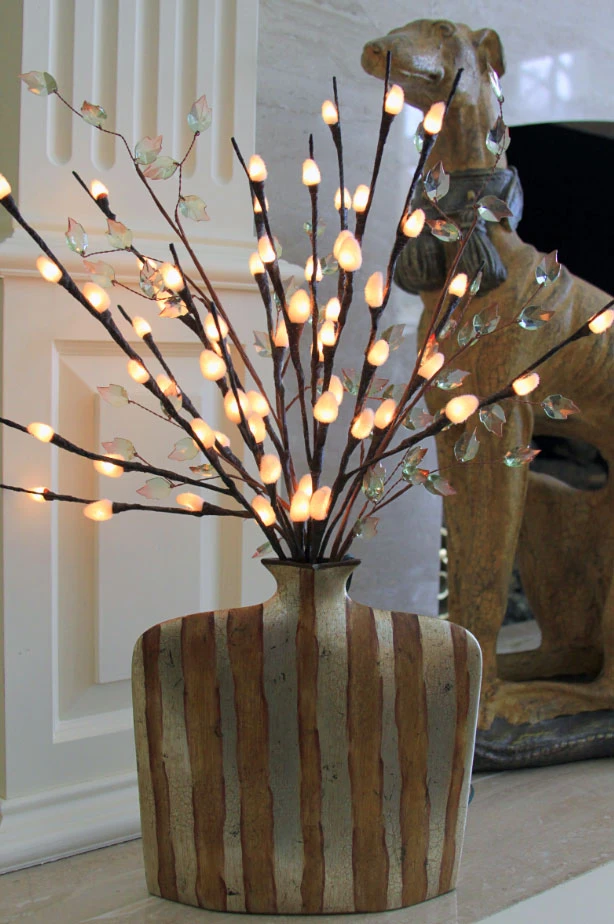 Lighted Natural Willow Branch - 60 LED's 3 Lighted Natural Willow Branch - 60 LED's