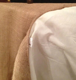 120 Inch Round Top Quality Burlap Lined Table Skirt - Passe Partout Collection 8 120 Inch Round Top Quality Burlap Lined Table Skirt - Passe Partout Collection -Home Decoration Onsale fully lined