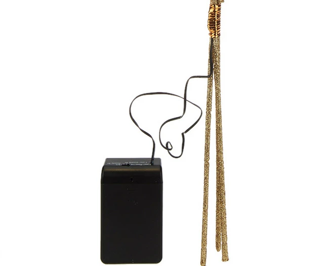 Battery Operated LED Gold Glitter Branch - 36 Inch 60 LED's - Timer 5 Battery Operated LED Gold Glitter Branch - 36 Inch 60 LED's - Timer - Image 3