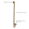 Gold Wreath Hanger With Taper And Candle Holder - 30.5 Inch Adjustable -Home Decoration Onsale gold wreath hanger