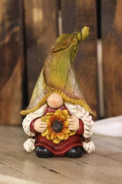 Resin Harvest Gnome Figurines - Set Of 3 Assorted -Home Decoration Onsale harvest gnome 3