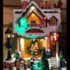 Battery Operated Musical Animated Holiday House With Moving Scene -Home Decoration Onsale holiday house movie image