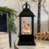 Animated Kissing Snowmen Under The Mistletoe Lighted Water Lantern -Home Decoration Onsale kissy kissy snowmen