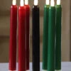 Flameless Kwanzaa Candles - Set Of 7 Tapers (Battery Operated) -Home Decoration Onsale kwanzaa full