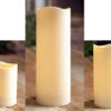 4.5 Inch Diameter Set Of 3 Flameless Large Outdoor Resin Candles - Timer Batteries Include 1 4.5 Inch Diameter Set Of 3 Flameless Large Outdoor Resin Candles - Timer Batteries Include -Home Decoration Onsale large set of 3 outdoor