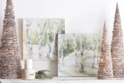 Lighted Snowy Cone Trees Set Of 3 Battery Operated -Home Decoration Onsale lighted20cone20trees20glam