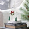 LED Lighted Church Water Lantern With Evergreens And Wreath - 10.5 Inch -Home Decoration Onsale melrose 76837 lifestyle